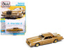 1979 Lincoln Continental Lowrider in Gold Metallic with Lowrider Graphics - Auto World - 1/64 - AWSP175 B