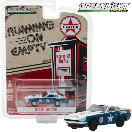 1970 Datsun 240Z Caltex  Running on Empty 5 Greenlight 1/64 41050 E Passion  Diecast  