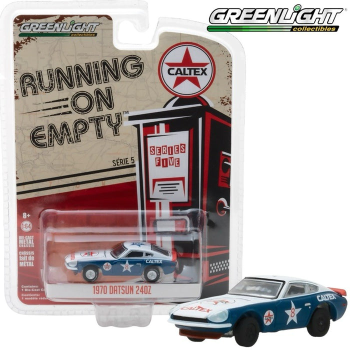 1970 Datsun 240Z Caltex  Running on Empty 5 Greenlight 1/64 41050 E Passion  Diecast  