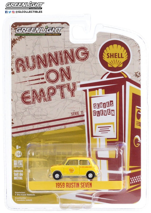 1959 Austin Seven - Shell Oil  - Running on Empty Series 11 - greenlight 1-64  - 41110 A - Passion Diecast