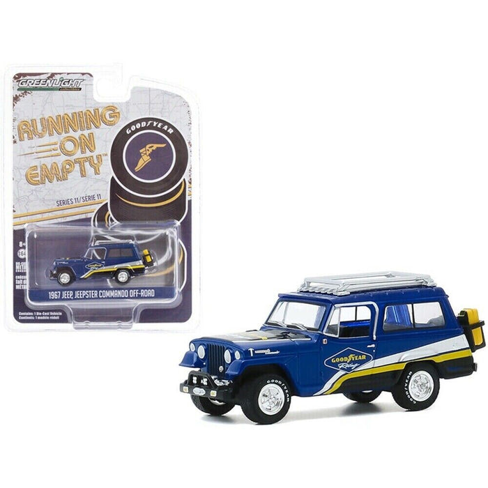 Jeep Jeepster Commando Off-Road - Goodyear Racing  - Running on Empty Series 11 - greenlight 1-64  - 41110 B - Passion Diecast