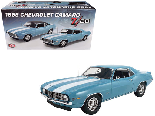 1969 Chevrolet Camaro Z/28 in Carolina Blue Limited Edition - Estimated Production 504 pcs - ACME - 1/18 - A1805732