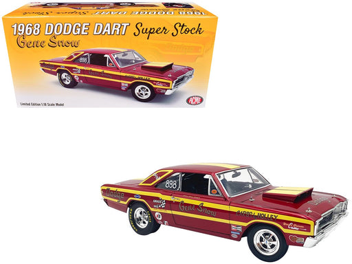 Gene Snow - 1968 Dodge Dart Super Stock in Red and Yellow Estimated production is .... - ACME - 1/18 - A1806410