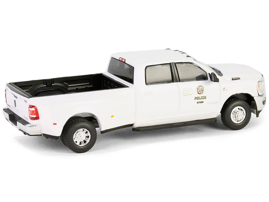 Los Angeles Police Department - 2023 Ram 3500 Laramie Dually - Dually Drivers Series 15 - 1/64 Greenlight - 46150 F