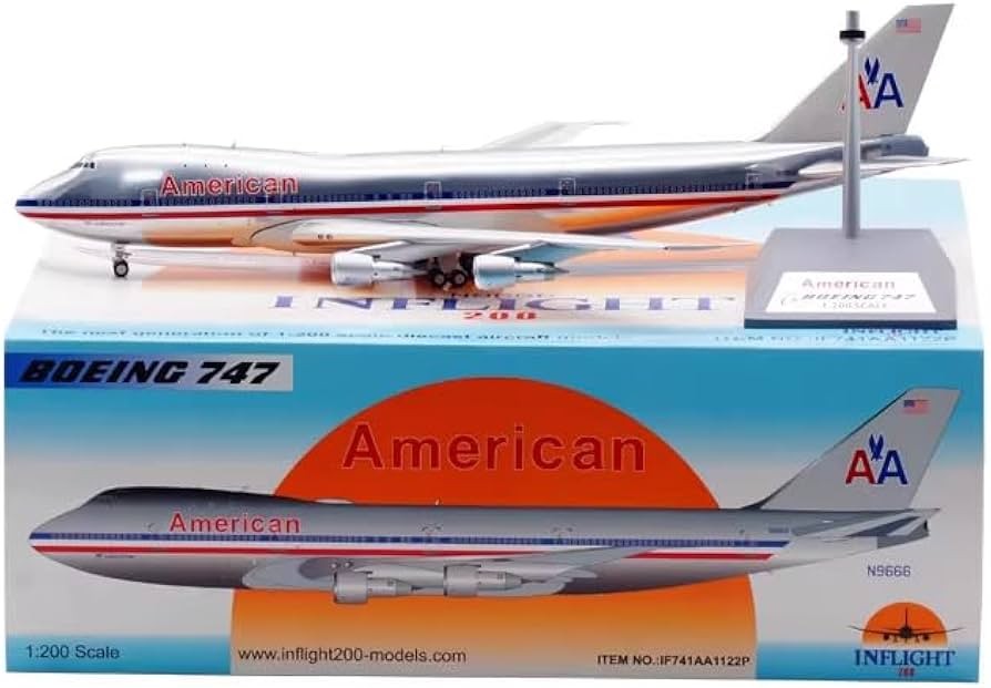 American Airlines Boeing 747-123 / N9666 / Inflight 200 / 1:200 / IF741AA1122P