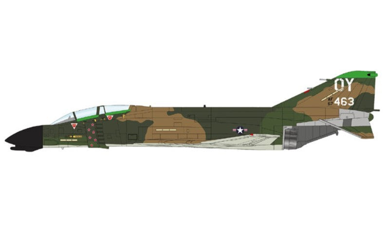 (Preorder) McDonnell Douglas F-4D Phantom II / USAF 432nd TRW, 665th TFS, Thailand, Oct. 1972 / Hobby Master 1:72 HA19073