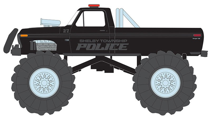 Shelby Township - 1979 Ford F-250 Monster Truck - Kings of Crunch - Edition Hot Pursuit - 1/64 Greenlight - 49170 B
