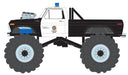 LAPD - 1978 Ford F-250 Monster Truck - Kings of Crunch - Edition Hot Pursuit - 1/64 Greenlight - 49170 A