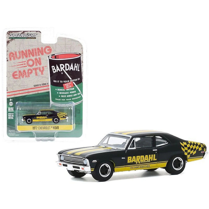 1972 Chevrolet Nova - Bardahl - Running on Empty Series 11 - greenlight 1-64  - 41110 D  -  Passion Diecast