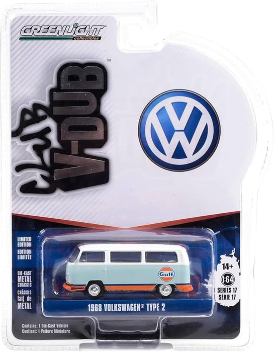 Gulf Oil - 1968 Volkswagen Type 2 (T2) - Club Vee-Dub Series 17 - 1/64 Greenlight - 36080 C