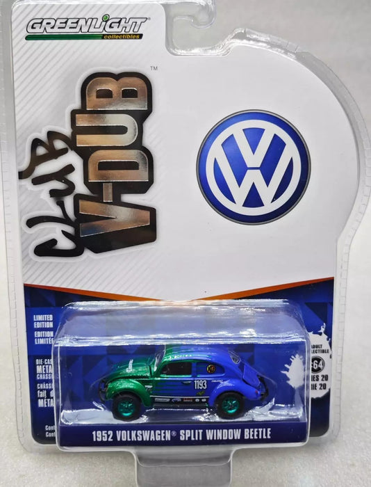 (Green machine) Falken Tire - 1952 Volkswagen Split Window Beetle - Club Vee-Dub Series 20 - 1/64 Greenlight - 36110 AGR