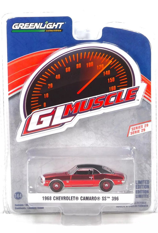(Green machine) 1968 Chevrolet Camaro SS 396 in Cordova Maroon - GreenLight Muscle Series 29 - 1/64 Greenlight - 13360 AGR
