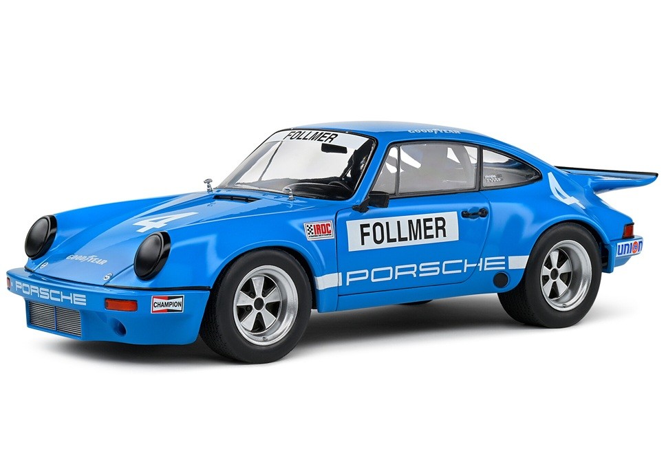 Porsche 911 IROC - IROC Riverside - 1974 - No.4 Follmer - Solido - 1/18 - S1810702 - Passion Diecast 