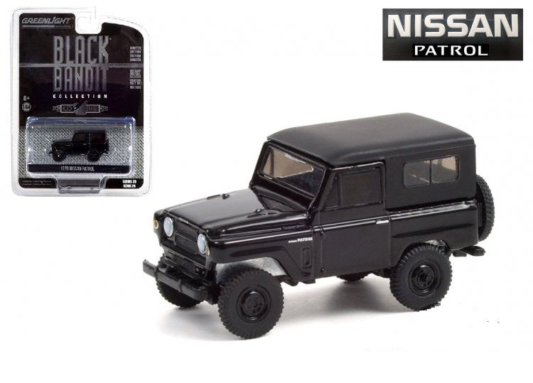 1970 Nissan Patrol - Black Bandit Series 25  - 1/64 Greenlight - 28070 B