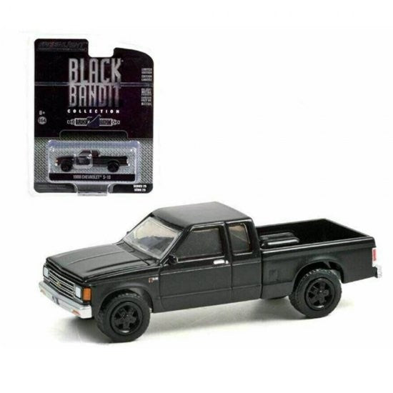 1988 Chevrolet S-10 Extended Cab - Black Bandit Series 25 - 1/64 Greenlight - 28070 C