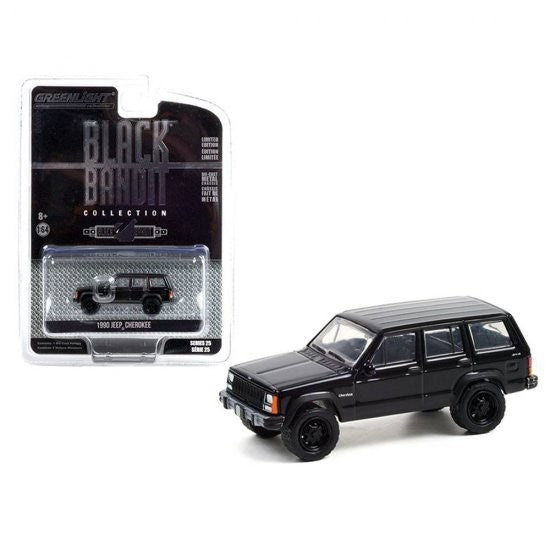 1990 Jeep Cherokee - Black Bandit Series 25 - 1/64 Greenlight - 28070 D