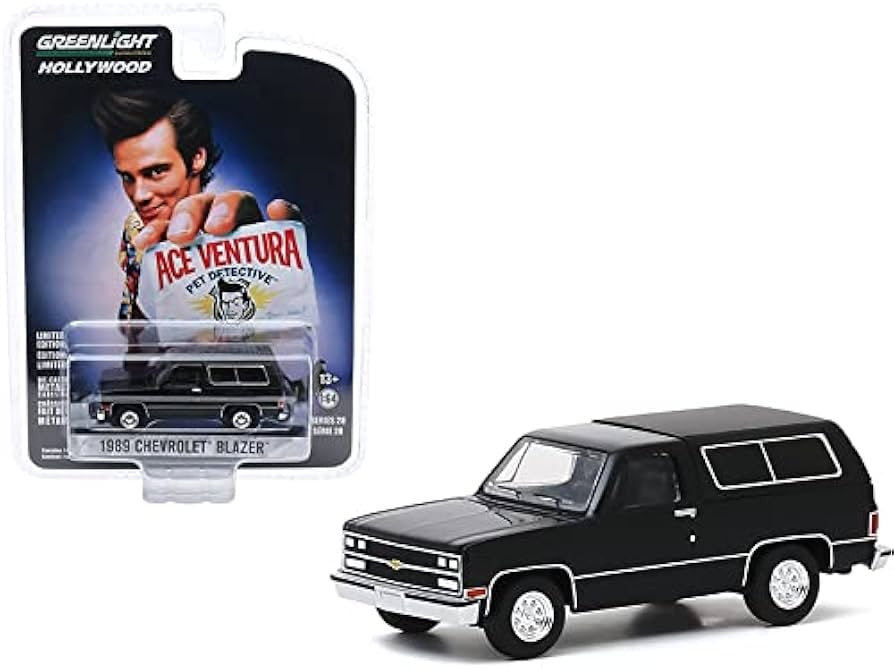 1989 Chevrolet Blazer - Ace Ventura: Pet Detective (1994) - Hollywood Série 28 - 1-64  greenlight 44880 E - Passion Diecast