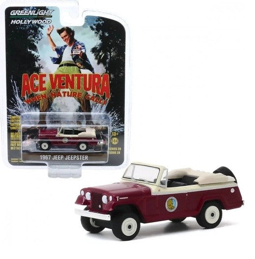 1967 Jeep Jeepster Convertible - Ace Ventura: When Nature Calls (1995) -Hollywood Série 28 - 1-64  greenlight 44880 F