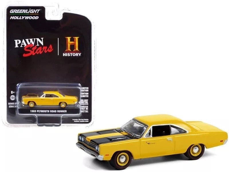 1969 Plymouth Road Runner - Pawn Stars (2009-Current, TV Series) - Hollywood 31 - 1/64 Greenlight - 44910 D