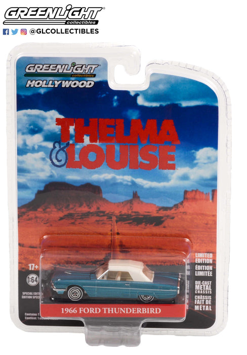1966 Ford Thunderbird Convertible - Hollywood Special Edition Thelma & Louise - 1/64 Greenlight - GL-44945 A Passion Diecast 