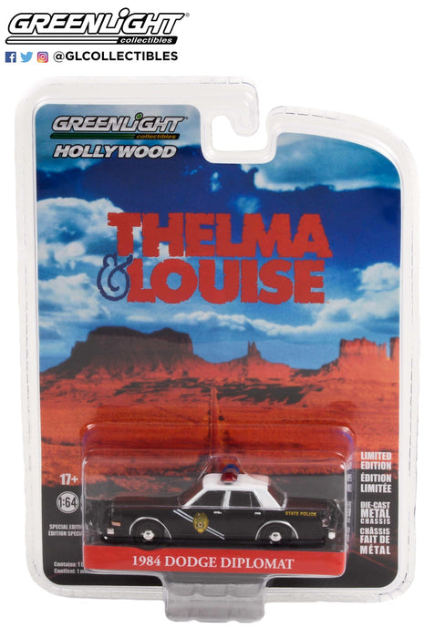 1984 Dodge Diplomat New Mexico Police - Hollywood Special Edition Thelma & Louise - 1/64 Greenlight - 44945 E Passion Diecast 