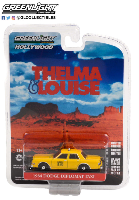 1984 Dodge Diplomat Taxi - Hollywood Special Edition Thelma & Louise - 1/64 Greenlight - 44945 F Passion Diecast 
