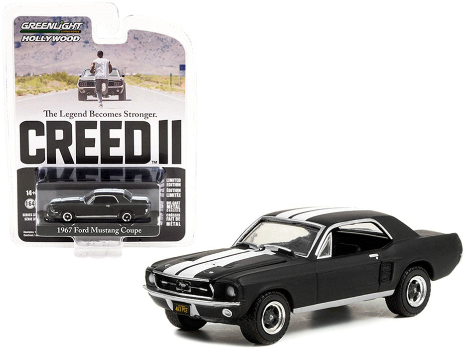 Adonis Creed's 1967 Ford Mustang Coupe - Hollywood Series 35 - 1/64 Greenlight - 44950 F