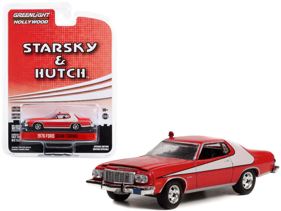 1976 Ford Gran Torino (Crashed Version) - Hollywood Special Edition - Starsky and Hutch Serie 2 - 1/64 Greenlight - 44955 F