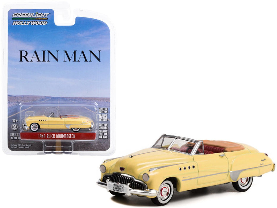 Charlie Babbitt's 1949 Buick Roadmaster Convertible - Rain Man (1988) - Hollywood Series 36 - 1/64 Greenlight - 44960 C