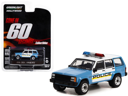 San Pedro Police - 1995 Jeep Cherokee - Gone in Sixty Seconds - Station 19 - Hollywood Series 36 - 1/64 Greenlight - 44960 E