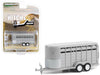 14' Livestock Trailer in Gray - Hitch & Tow Trailers - Hobby Exclusive - 1/64 Greenlight - 30424 Passion Diecast