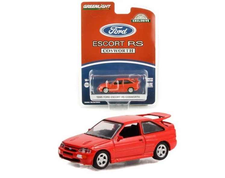 1995 Ford Escort RS Cosworth in Radiant Red - Hobby Exclusive - 1/64 Greenlight - 30380