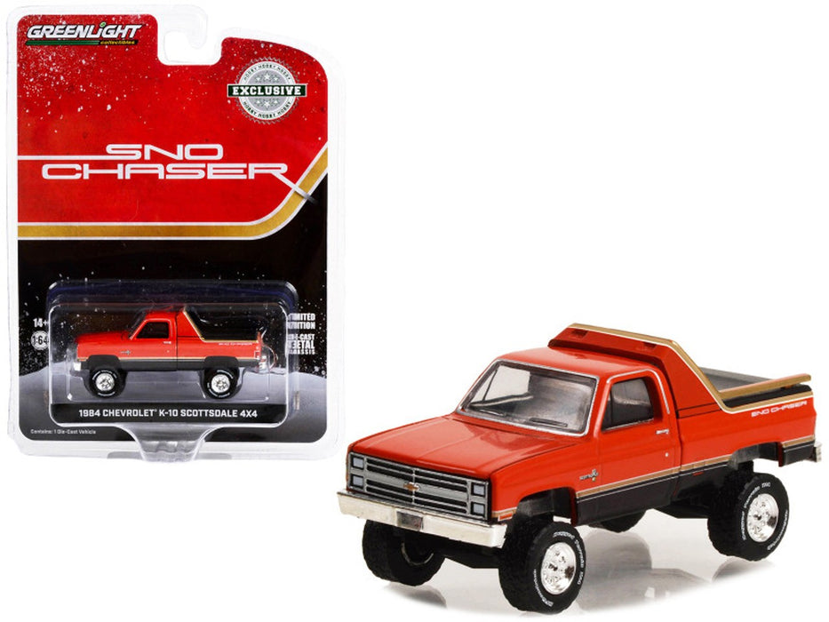 Sno Chaser - 1984 Chevrolet K-10 Scottsdale 4x4 - Hobby Exclusive - 1/64 Greenlight - 30365 Passion Diecast
