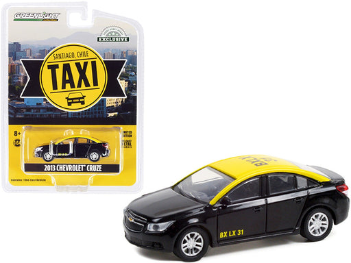 Santiago, Chile Taxi - 2013 Chevrolet Cruze - Hobby Exclusive - 1/64 Greenlight - 30282  Passion Diecast
