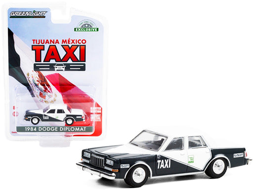 Tijuana, Mexico Taxi - 1984 Dodge Diplomat - Hobby Exclusive - 1/64 Greenlight - 30200  Passion Diecast