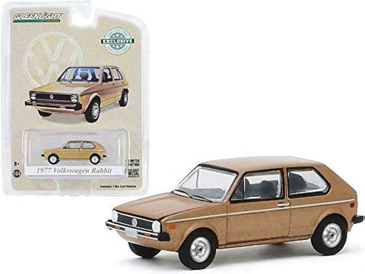 1977 Volkswagen Rabbit - The Champagne Edition -  Hobby Exclusive 1/64 Greenlight 30099 Passion Diecast 