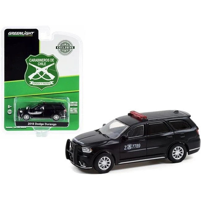 2018 Dodge Durango Police - Carabineros de Chile - Public Order Control - Hobby Exclusive - 1/64 Greenlight - 30299