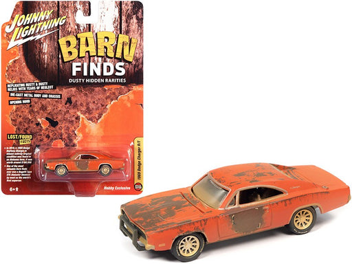 1969 Dodge Charger Weathered Orange - Hobby Exclusive - Johnny Lightning 1:64 - JLSP192