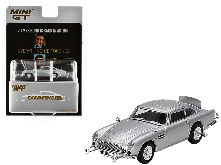 Aston Martin DB5 James Bond 007 Goldfinger - English Packaging - Mini GT - 1:64 - MGT00900-007E Passion Diecast