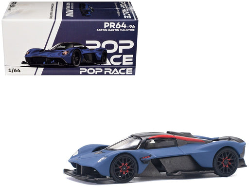 ASTON MARTIN VALKYRIE SATIN MARINA BLUE HKD - Pop Race 1:64 - PR640096 -  Passion Diecast 