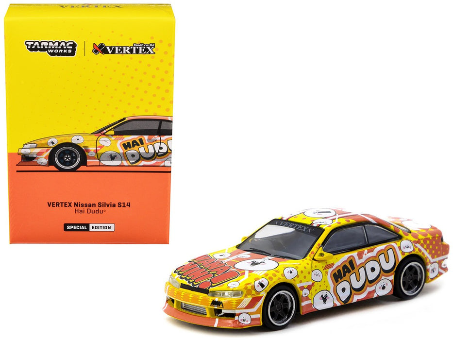 VERTEX Nissan Silvia (S14) Hai Dudu IMX Expo - Indonesia Exclusives - Tarmac Works - 1/64 - T64G-018-DUDU