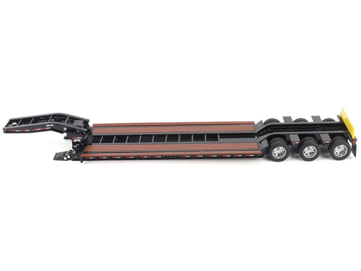 (Preorder) Trail King TK120 Hydraulic Detachable Gooseneck Lowboy Trailer in Black -  Diecast Master - 1/50 - 71137