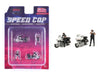 Figures Speed Cop Police Motorcycles - 4 Piece metal set - American Diorama - 1/64 - AD-64530 Passion Diecast