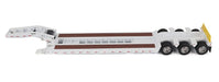 Trail King TK120 HDG Lowboy Trailer (White Regular Version) -  Diecast Master - 1/50 - 71138