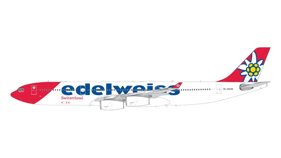 Edelweiss Air Airbus A340-300 / HB-JMG / Gemini 1:200 / G2EDW1354