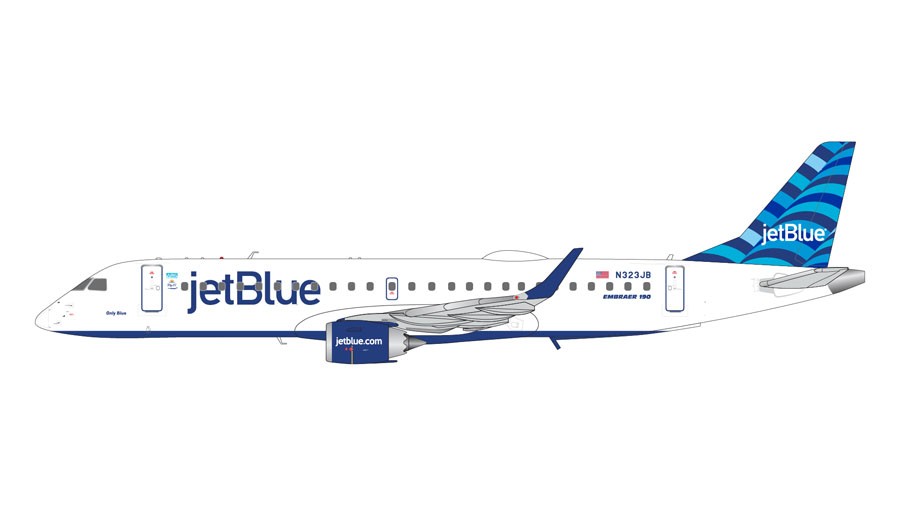 JetBlue Embraer E190-100IGW / N323JB "Only Blue" / Gemini Jets 1:200 / G2JBU1335