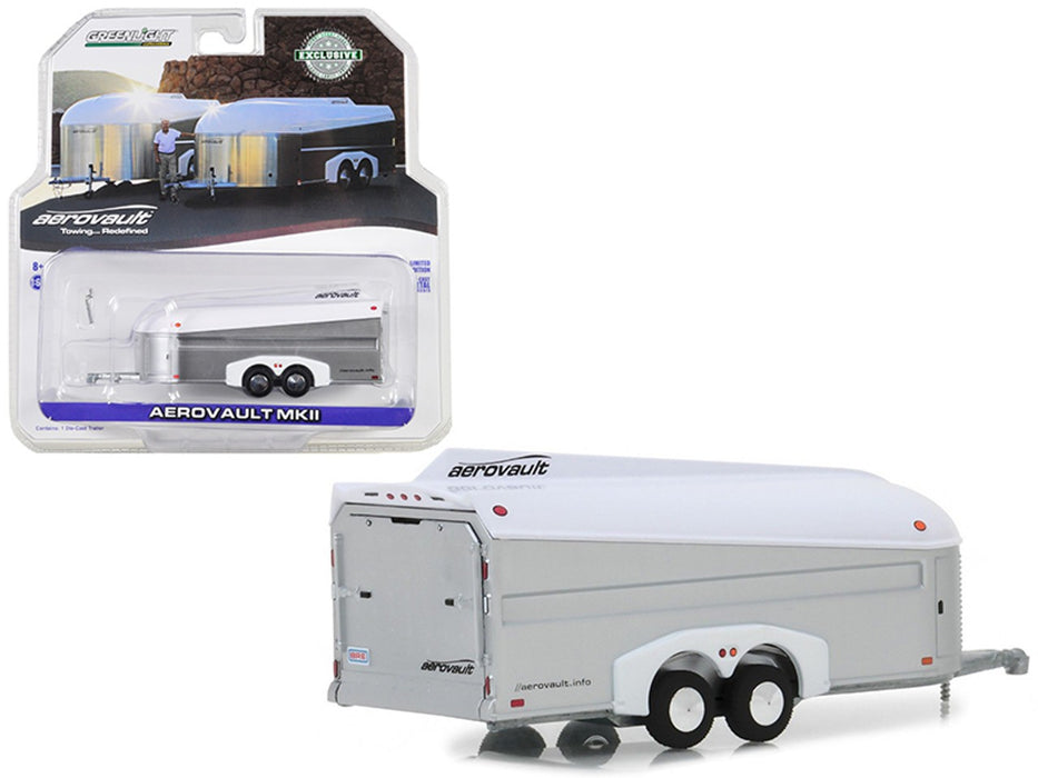 Aerovault Mk. II Trailer in White & Silver  Hobby Exclusive 1-64  greenlight 30008 Passion Diecast