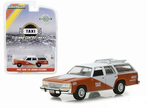1988 Ford LTD Crown Victoria Wagon - Tijuana Centro, Mexico Taxi (Hobby Exclusive)  1/64 Greenlight 30026  Passion Diecast 
