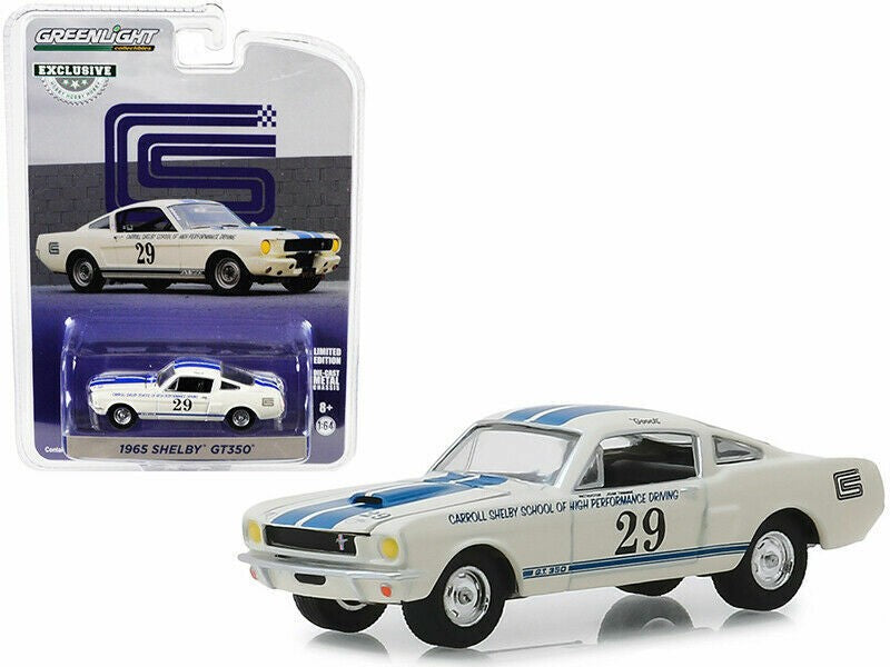1965 Shelby GT350 no29 Carroll Shelby School of High Performance Driving  (Hobby Exclusive)  greenlight 30064 Passion Diecast 