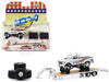 USA-1 - 1970 Chevrolet K-10 Monster Truck on Gooseneck Trailer and tires   (Hobby Exclusive) 1/64 Greenlight 30101   Passion Die